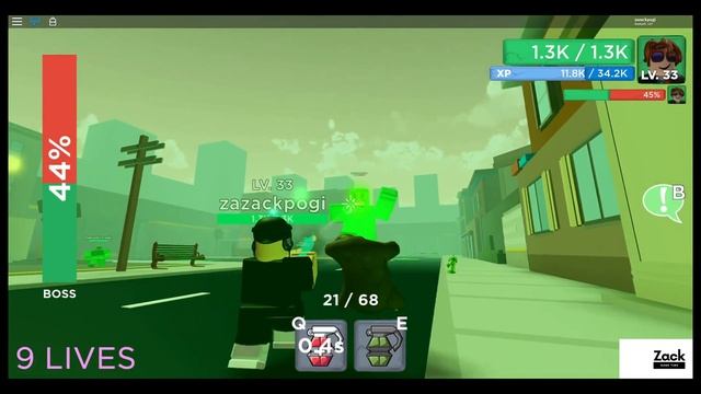 I defeated the Radioactive Giga Zombie on Roblox! смотреть онлайн