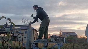 ️Колонны из асбестовых труб, как сделать одному️