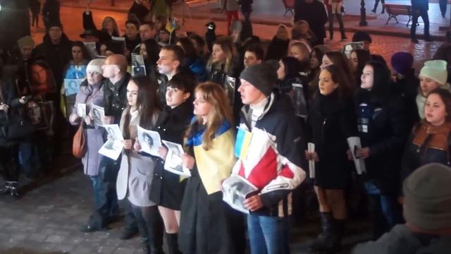 Флешмоб Памяти Кузьмы Скрябина (Одесса, 02.02.16) смотреть онлайн