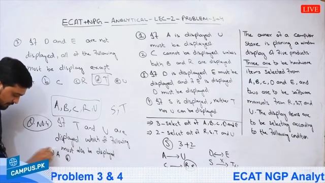 ECAT NGP Mathematics - Ch 2 Lec 2 Analytical & Quantitative Analytical Problem 3 & 4 - ECAT NGP смотреть онлайн