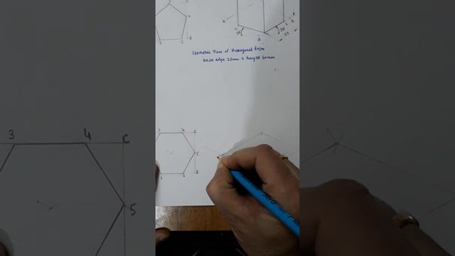Isometric View of Hexagonal Prism смотреть онлайн