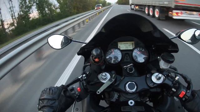 Kawasaki ZZR 1400 (Ninja ZX-14R) | Прохват по трассе 300 км/ч смотреть онлайн