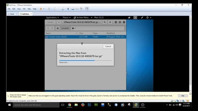 Install VMware tools in Kali Linux 2016.2 || Any version || IN [HINDI][URDU] смотреть онлайн