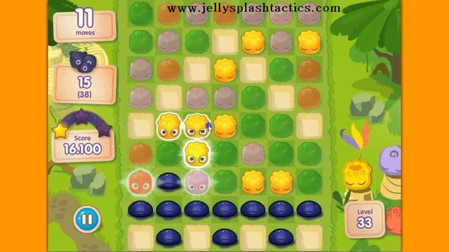Jelly Splash Level 33 - No boosters used смотреть онлайн