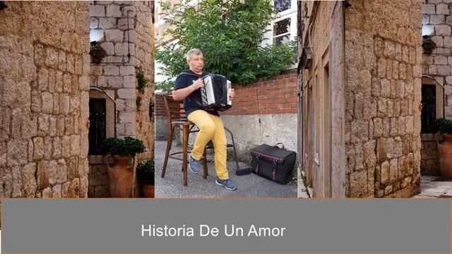 Spanische Melodie Historia De Un Amor. Knopfakkordeon / Bajan Live!