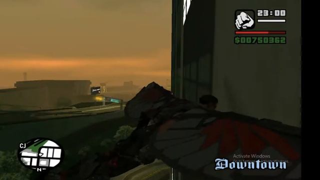Cj flying around GTA san andereas in falcon avengers infinite war suit смотреть онлайн