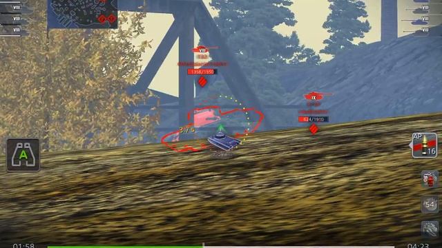 World of Tanks Blitz, T-54 Gameplay at Port Bay смотреть онлайн