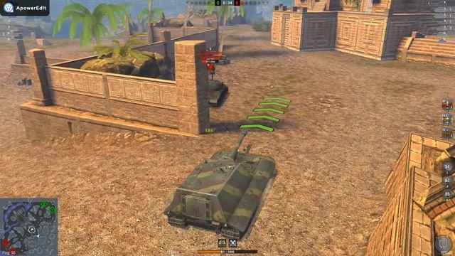 Jagdpanzer E-100 #6 World of Tank Blitz Aced gameplay 6500 DMG + Ammorack Montage смотреть онлайн