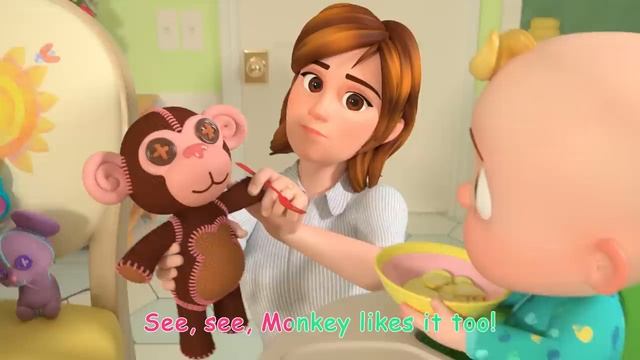 Учимся кушать | мультики для малышей| песни на английском смотреть онлайн