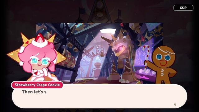 Cookie Run Odyssey. Strawberry Crepe Cookie Meets Clotted Cream Cookie