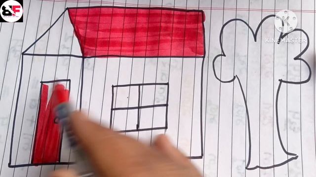 Shape se shapes house banana sekhe easy to wey coloring and drow For kids смотреть онлайн