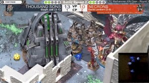 CTC Warhammer 40k Championship Open - Warhammer 40k Tournament - Necrons vs Thousand Sons