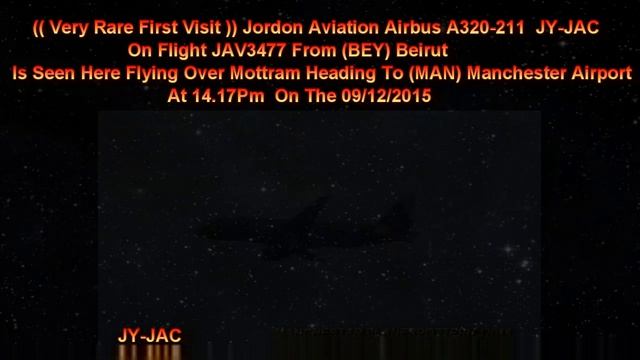 Rare Visit Jordan Aviation Airbus A320-211 JY-JAC On JAC3477 Heading To Manchester Airport 09/12/15 смотреть онлайн