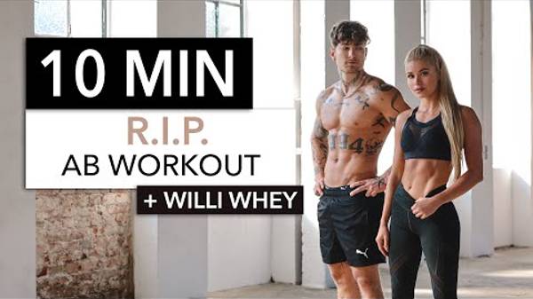 10 MIN RIP ABS  for a ripped sixpack killer ab workout with Willi Whey