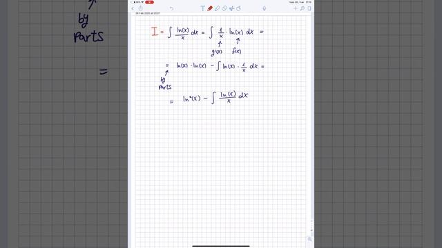 Integral of lnx/x смотреть онлайн