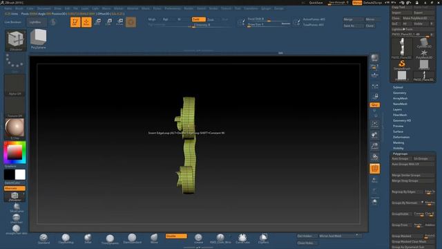 Простейший принцип создания свитка в zbrush смотреть онлайн