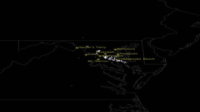 Washintgon DC Thunderstorm on 05/25/2017 Lightning Map смотреть онлайн