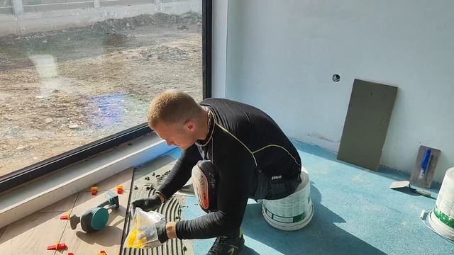 Лепене на плочки на под с парно на диагонал Какво трябва да спазваме заради линейни разширения смотреть онлайн