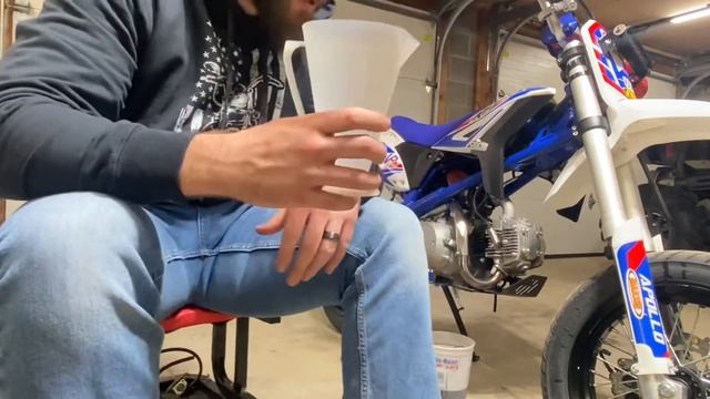 How To Change Oil On Mini Dirtbike 50cc,70cc,90cc,110cc,125cc