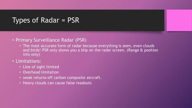 VATSIM UK S3 Lessons: PSR/SSR Radar Theory смотреть онлайн