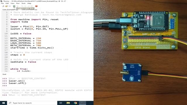 017 - MicroPython TechNotes: LASER смотреть онлайн