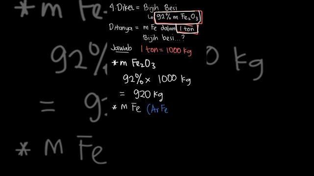 Suatu Bijih Besi Mengandung 92 % Massa \te... | Mari Belajar Ki | Kelas 12 | 4 | Kimia