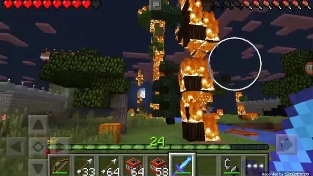 PVP бої в Minecraft PE #3. [Я проти друга, в замках.] смотреть онлайн