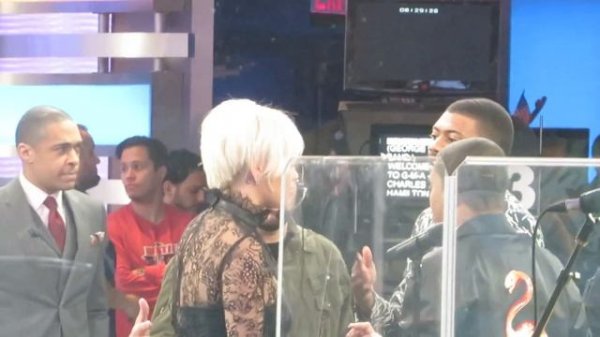 Rita Ora and Charles Hamilton on Good Morning America before live performance