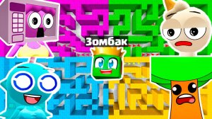 ЛАБИРИНТЫ ВСЕ СПРУНКИ В МАЙНКРАФТ ЗОМБАК Sprunki Incredibox Хоррор СПРАНКИ