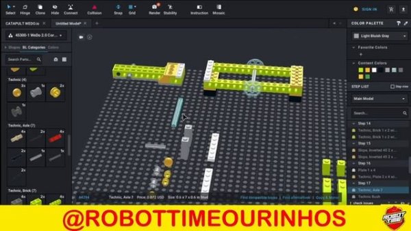STUDIO 2.0 ⚙️CATAPULTA LEGO WeDo 2.0 | Catapult | TUTORIAL ✔️| ROBOTTIME