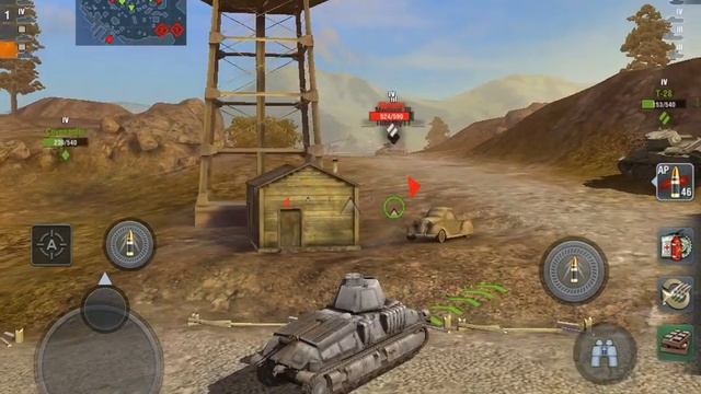 World of Tanks Blitz Port Bay Pz S35 смотреть онлайн