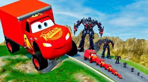 МАКВИН ПРОТИВ ТРАСФОРМЕРА! СПУСК СКОРОСТИ! BeamNG.Drive