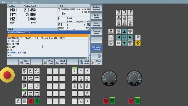 Part count/production management/ components counting/job quantity- Siemens cnc control 828D/840 DS смотреть онлайн