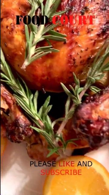 How to BAKE Garlic herb butter Roast Chicken смотреть онлайн