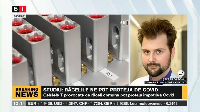 ȘTIRI B1 ORA 12.00 CU ANDREEA MORARU - STUDIU: RĂCELILE NE POT PROTEJA DE COVID