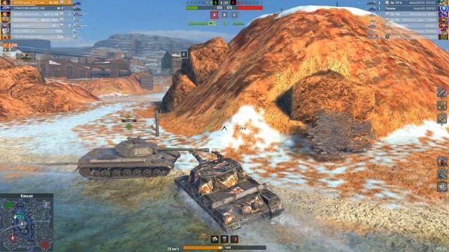 BZ-75, Object 268 & B-C 25 t • WoT Blitz Gameplay смотреть онлайн