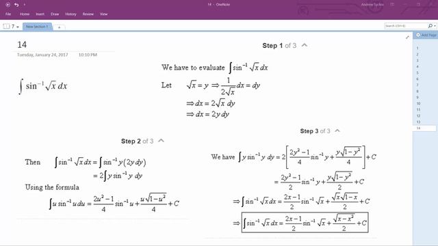 Integrate sin^-1(sqrt(x))dx смотреть онлайн