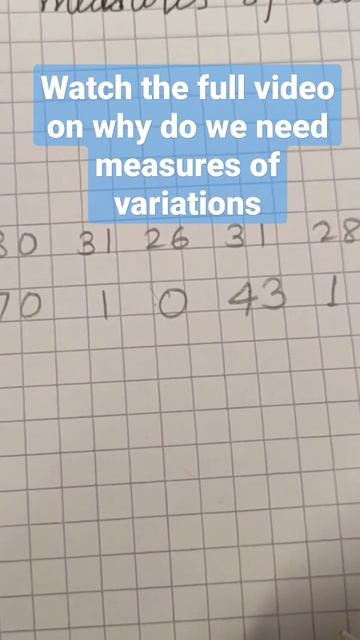 measures of variations| why do we need measures of variations | Ms Gupta | AS level | statistics смотреть онлайн