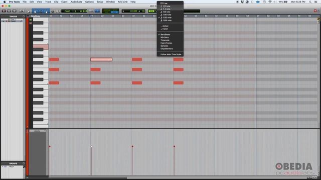How to Manually Change MIDI Duration in Pro Tools -- OBEDIA.com Pro Tools Training and Tutoring смотреть онлайн