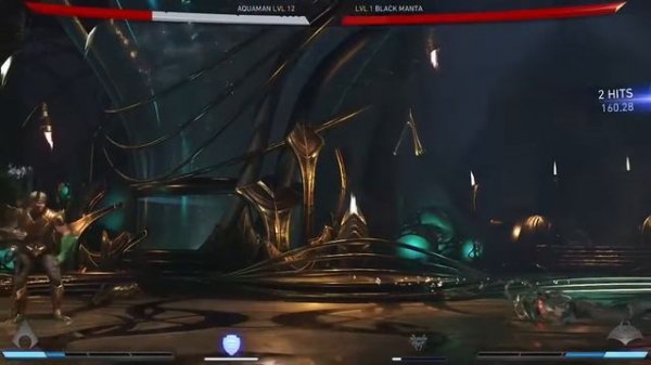 Injustice 2 single fight Aquaman vs Black manta