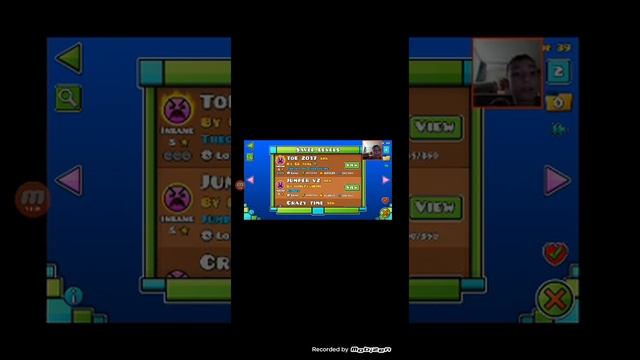 И вот моë лицо. Geometry dash Playing lewels (Deadlocked, Crazy Time, Bloodbath Ending, Daily level смотреть онлайн