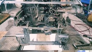 2114 замена нижней части телевизора+частично лонжеронов