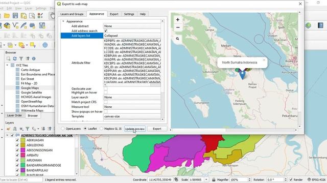 Membuat WebGIS Dengan Plugins QGIS2Web di QGIS 3 | Make a Simple WebGIS With QGIS2Web Plugins | GIS смотреть онлайн