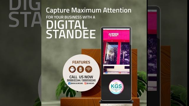 Digital Standee Display Kiosk, For Advertisement And Promotion смотреть онлайн