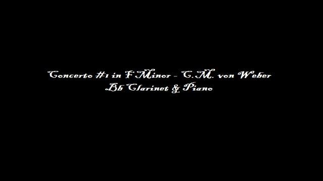 Concerto #1 (C.M. von Weber - Clarinet & Piano Cover (music only) by Greg смотреть онлайн