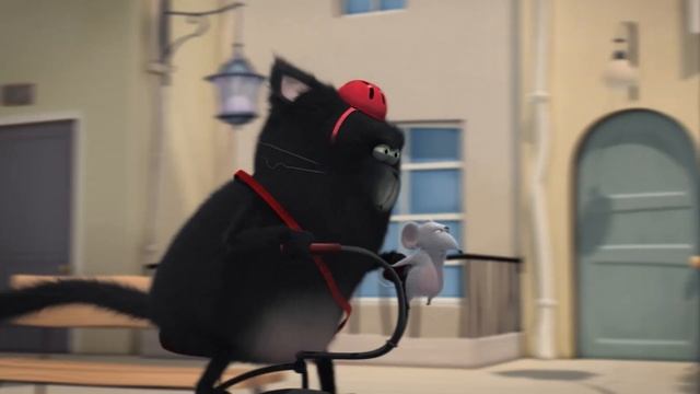 Мышь в горле — 16 серия — Котёнок Шмяк — Мультик про дружбу котенка и мышки