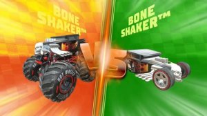 Hot Wheels Unlimited : MONSTER TRUCK VS BONE SHAKER UNLEASHED RACE IN THE OCTOPUS PIER TRACK PIECE