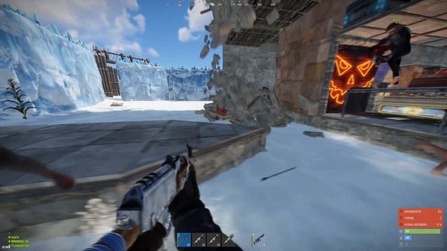50 RUSSIAN ZERG DESTROY A CLAN BASE IN RUST | Slavik смотреть онлайн