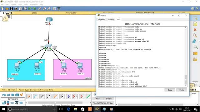 Inter VLAN Routing or Router on Stick in TAMIL | Explained concept & Configuration | CCNA Tamil смотреть онлайн