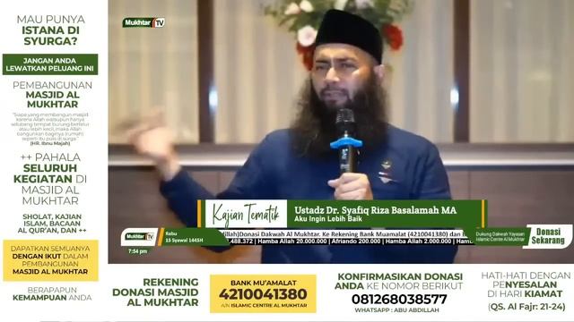 Ustadz Dr. Syafiq Riza Basalamah Ma - Aku Ingin Lebih Baik смотреть онлайн